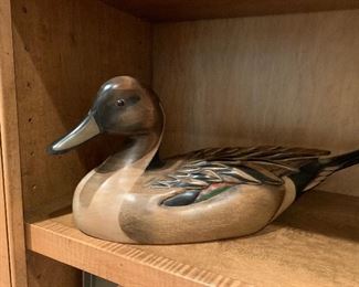 Wooden duck mounts there are others throughout house 