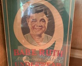 Babe Ruth underwear box . His grandfather was the original purchaser. 