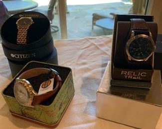 Citizen and fossil watch