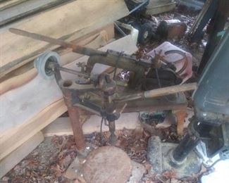 1903 hacksaw solid cast iron. 
 Everything in picture is for sale .