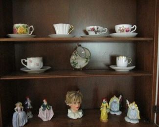 Occupied Japan figurines - head vase