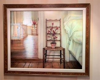 Large Original Still Life Airbrush on Board - $425 - 69 1/2"W x 57"H