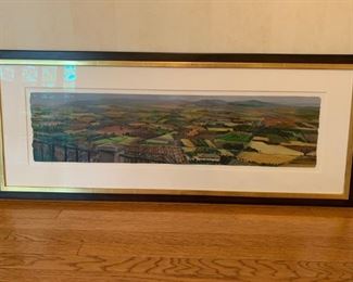Diane Canfield landscape on paper - $150 - 53"W x 22"H