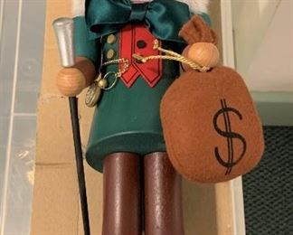 Scrooge Ulbricht Nutcracker - $75 - All nutcrackers range from 14" to 16" in height.