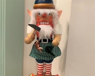 Elf Ulbright Nutcracker - $150 - All nutcrackers range from 14" to 16" in height.