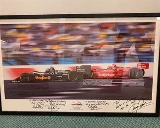 Autographed Racing Poster - $50 - 35" x 22"