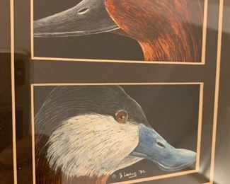 Alternate view - B. Laing Duck Print Signed - $35 - 28" x 11"