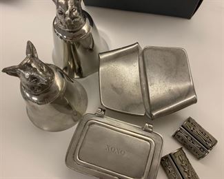 Lot of Pewter Items - cups slightly out of round - $50
