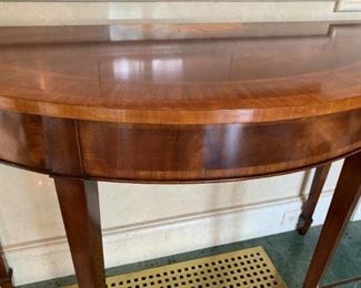 Alternate View - Pair of Demilune Tables - $1200 - 32"H x 45"L x 19"D