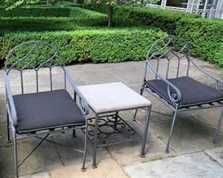 Outdoor Chairs - 4 Total - $400 All - 38 1/2"H x 21 1/2"W x 22"D