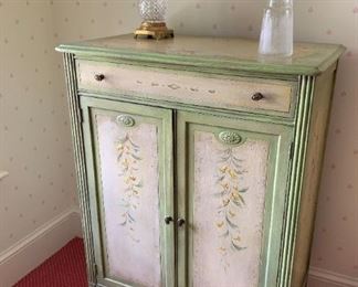 Hand painted dresser with drawers inside - $200 - 48"H x 34"W x 20"D (a few paint chips to top)