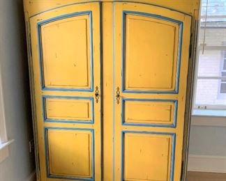 Cheerful Armoire - $300 - 79 1/2"H x 29"D x 61"W. This item will require professional licensed, insured movers.