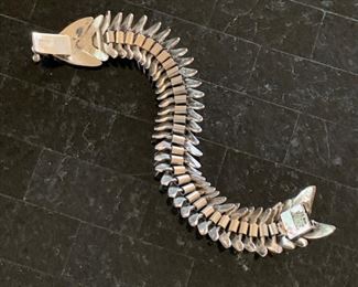 Alternate view - Sterling Silver Fish Bracelet - $100 - 8"
