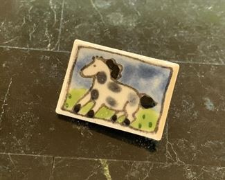 Ceramic Horse Pin - $2 - 1"