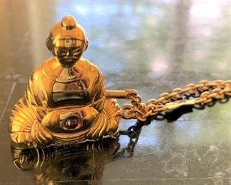 Judith Lieber Buddah Keychain - $100