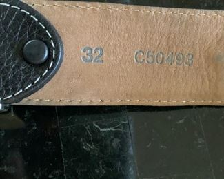 Alternate view - Tony Lama Leather Belt - 38" - Buckle is 3" Wide - $25