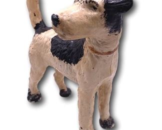Cold Painted Cast Iron Dog Doorstop. Bidding ends at 3 p.m. on 7-20-2020. Register at https://auctions.mlestatesales.com. Don't forget to check out our other auctions too!