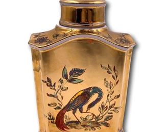 Vintage porcelain tea caddy. Bidding ends at 3 p.m. on 7-20-2020. Register at https://auctions.mlestatesales.com. Don't forget to check out our other auctions too!