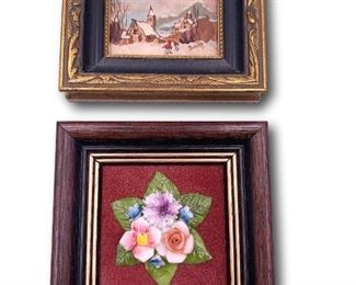 Pair of miniature framed original art. Bidding ends at 3 p.m. on 7-20-2020. Register at https://auctions.mlestatesales.com. Don't forget to check out our other auctions too!