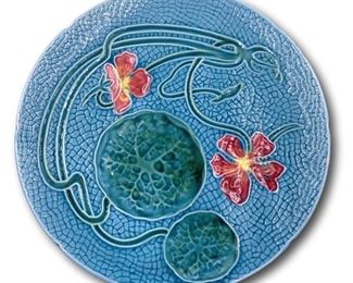 German Majolica plate. Bidding ends at 3 p.m. on 7-20-2020. Register at https://auctions.mlestatesales.com. Don't forget to check out our other auctions too!