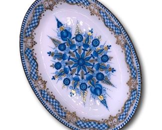 Enamel on copper dish. Bidding ends at 3 p.m. on 7-20-2020. Register at https://auctions.mlestatesales.com. Don't forget to check out our other auctions too!
