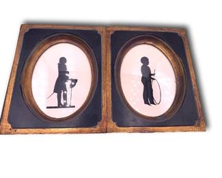 Pair of silhouettes. Bidding ends at 3 p.m. on 7-20-2020. Register at https://auctions.mlestatesales.com. Don't forget to check out our other auctions too!
