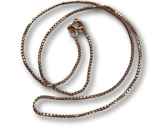 14K gold chain. Bidding ends at 3 p.m. on 7-20-2020. Register at https://auctions.mlestatesales.com. Don't forget to check out our other auctions too!