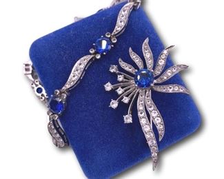 Vintage sterling silver bracelet and pin set. Bidding ends at 3 p.m. on 7-20-2020. Register at https://auctions.mlestatesales.com. Don't forget to check out our other auctions too!