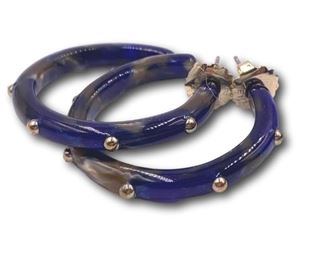 14K Gold and enamel earrings. Bidding ends at 3 p.m. on 7-20-2020. Register at https://auctions.mlestatesales.com. Don't forget to check out our other auctions too!