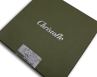 Christofle new in box Wine bottle coaster. Bidding ends at 3 p.m. on 7-20-2020. Register at https://auctions.mlestatesales.com. Don't forget to check out our other auctions too!