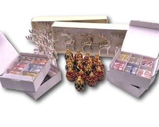 Collection of holiday place card holders. Bidding ends at 3 p.m. on 7-20-2020. Register at https://auctions.mlestatesales.com. Don't forget to check out our other auctions too!