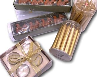 Placecard holders and dinner candles. Bidding ends at 3 p.m. on 7-20-2020. Register at https://auctions.mlestatesales.com. Don't forget to check out our other auctions too!