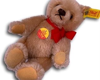 Small Steiff bear. Bidding ends at 3 p.m. on 7-20-2020. Register at https://auctions.mlestatesales.com. Don't forget to check out our other auctions too!