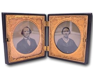 Pair of daguerrotypes in double union case. Bidding ends at 3 p.m. on 7-20-2020. Register at https://auctions.mlestatesales.com. Don't forget to check out our other auctions too!