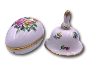 Herend egg box and bell. Bidding ends at 3 p.m. on 7-20-2020. Register at https://auctions.mlestatesales.com. Don't forget to check out our other auctions too!