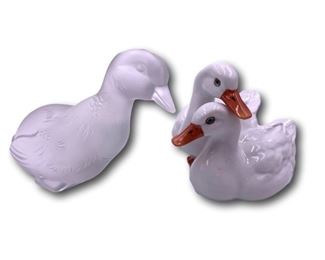 Baccarat and Herend ducks. Bidding ends at 3 p.m. on 7-20-2020. Register at https://auctions.mlestatesales.com. Don't forget to check out our other auctions too!