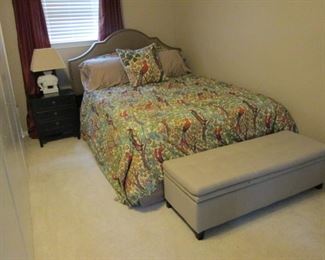 Queen Size Bed with Padded Headboard