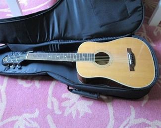 Laurel Canyon LD-100J ¾ Size Acoustic Guitar Steel String Natural (TAN color) with WOLFPAK case