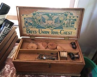 19th-century tool chest 