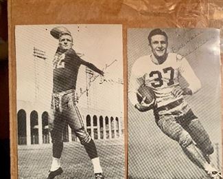 Vintage Bobby Layne Football Postcard