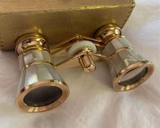  Vintage Mother of Pearl  Opera Glasses  in Case