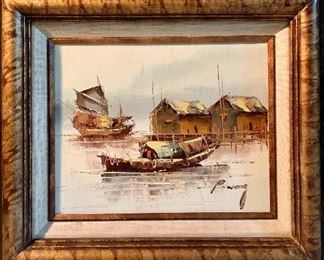 P. Wong Original Artwork Oil on Canvas
