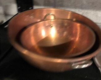 Vintage Copper Bowls