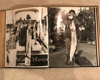 Wonderful extra large photo  album Muskie Fishing in early 1950's