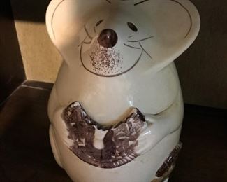 Vintage Ceramic Mouse Cookie Jar