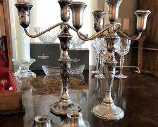 2Pairs of Sterling Silver Candlesticks