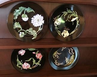 Tiffany & Co.  Beautiful Plates by  signed Mrs Delaneys Flowers