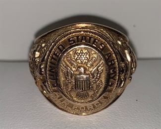 United States Army Air Force Class Ring 10 KT