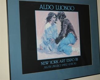 Aldo Luongo New York Art Expo "81, framed litho.