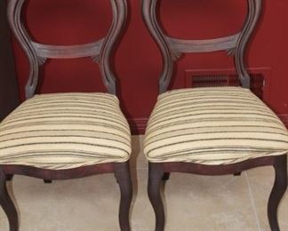 Two dining chairs.